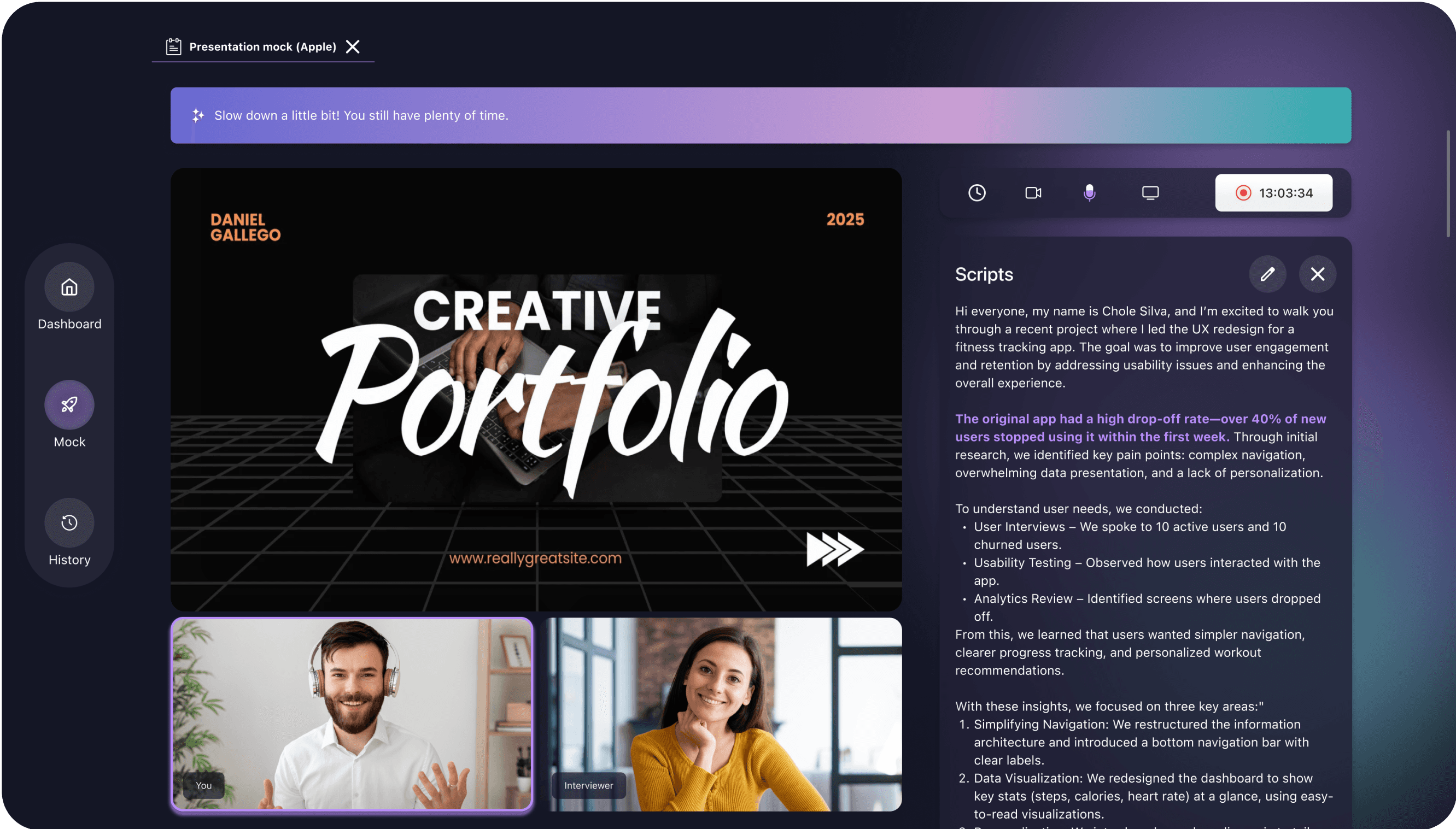 Mock AI — AI-Powered Coaching for Impactful Delivery