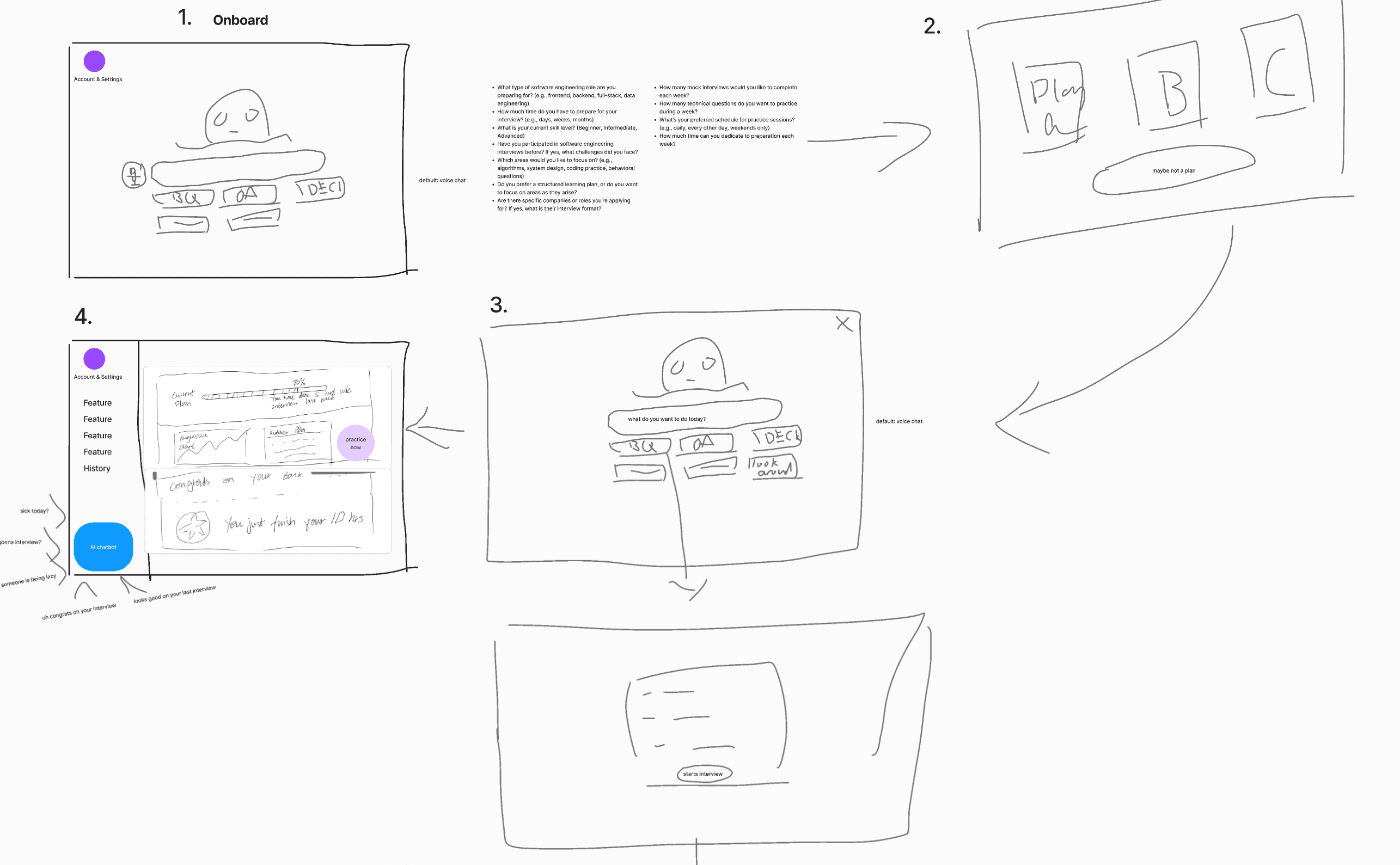 Mock AI — On-boarding