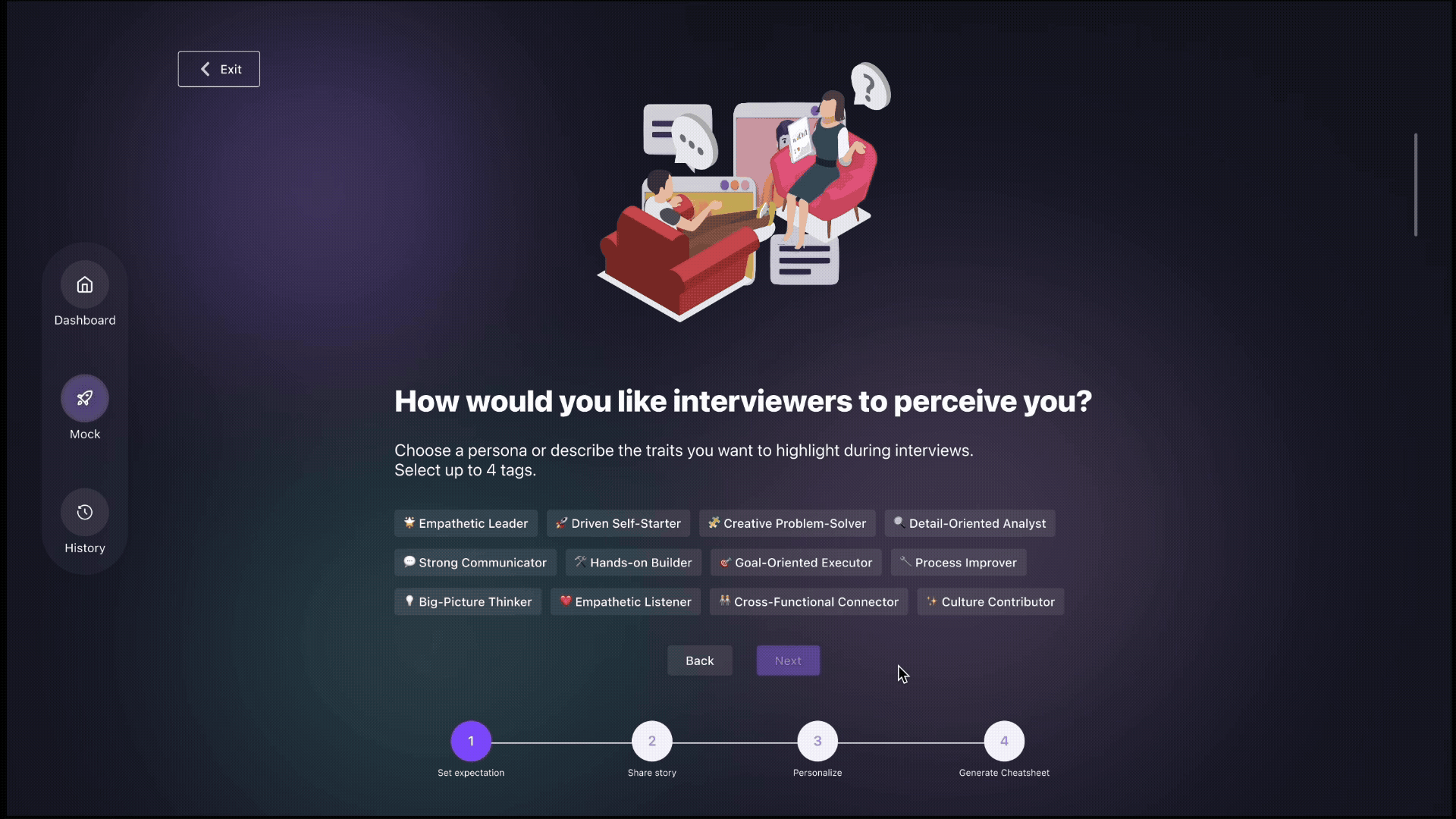 Mock AI — Define Your Persona and Surface Key Stories