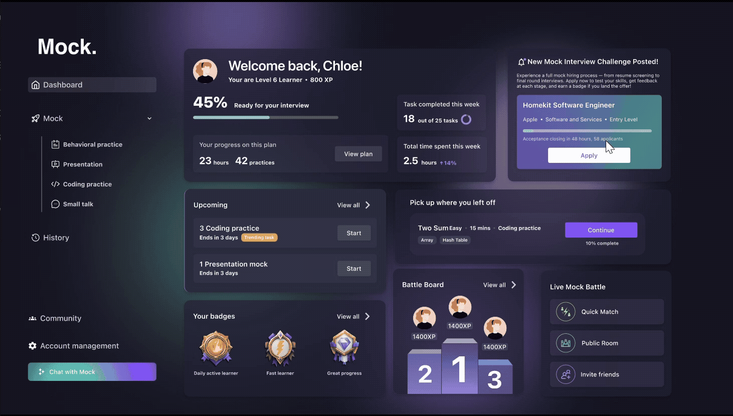 Mock AI — Build Confidence Through Interview Challenges