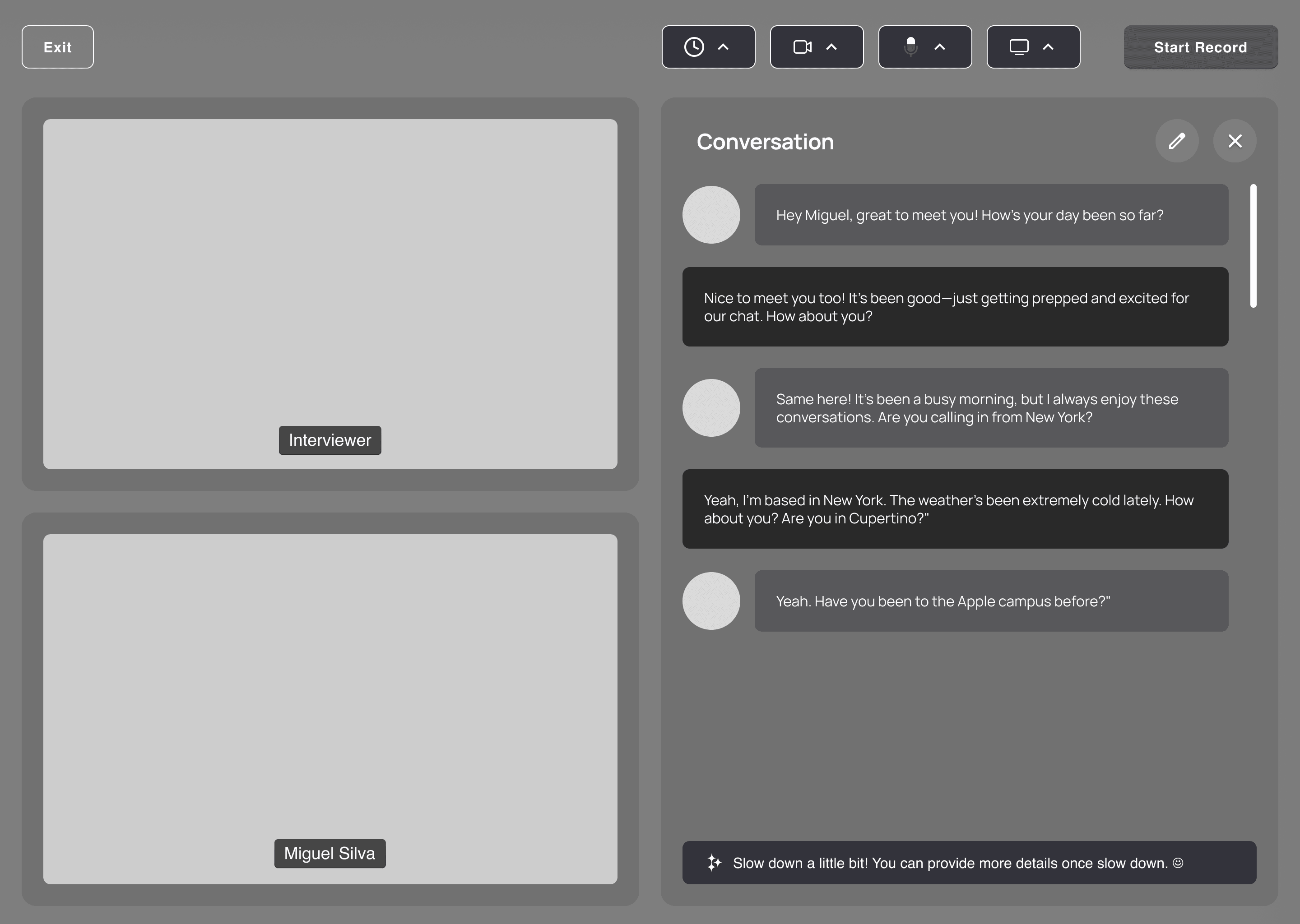 Mock AI — Small Talk