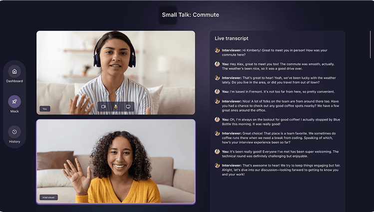 Mock AI — AI-Powered Small Talks Practice